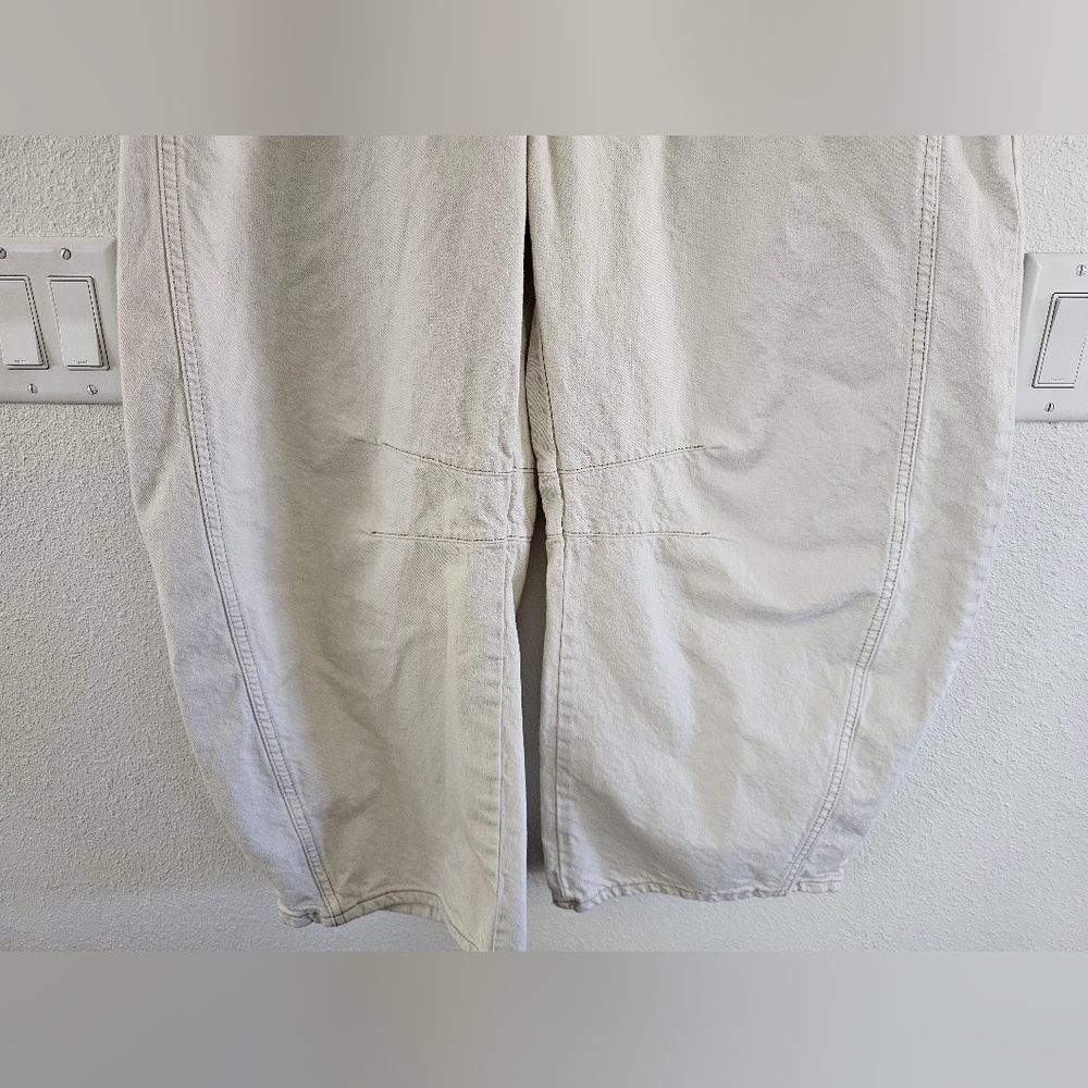 We The Free Free People  Lucky You Mid Rise Barrel Jeans Size 31 - Picture 4 of 16